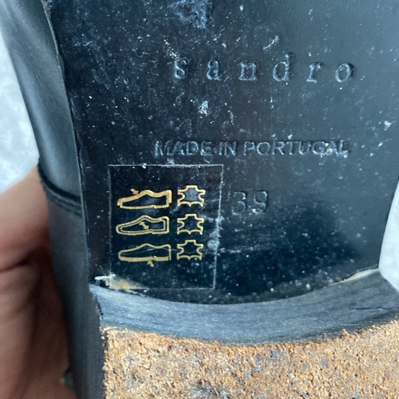 Sandro genuine leather spikes booties - Picture 5 of 7